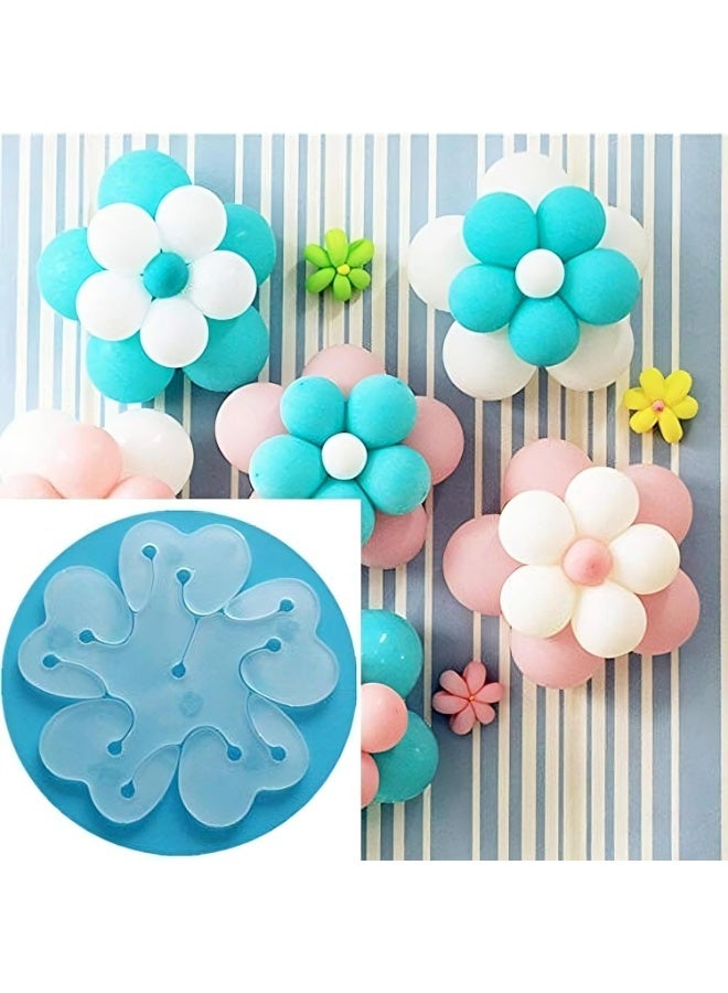 24 Pcs Reusable Portable Flower Shape Balloon Clips Holder for Wedding Event Decorations Birthday Party Supplies - Image 1